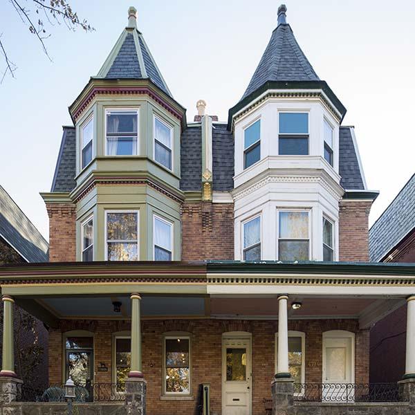 Two connected houses